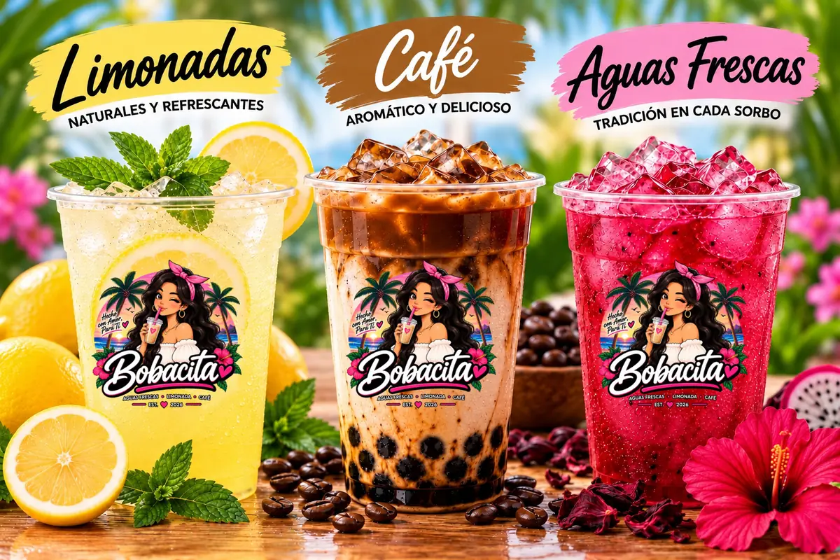 Bobacita con Limonadas, Café y Aguas Frescas